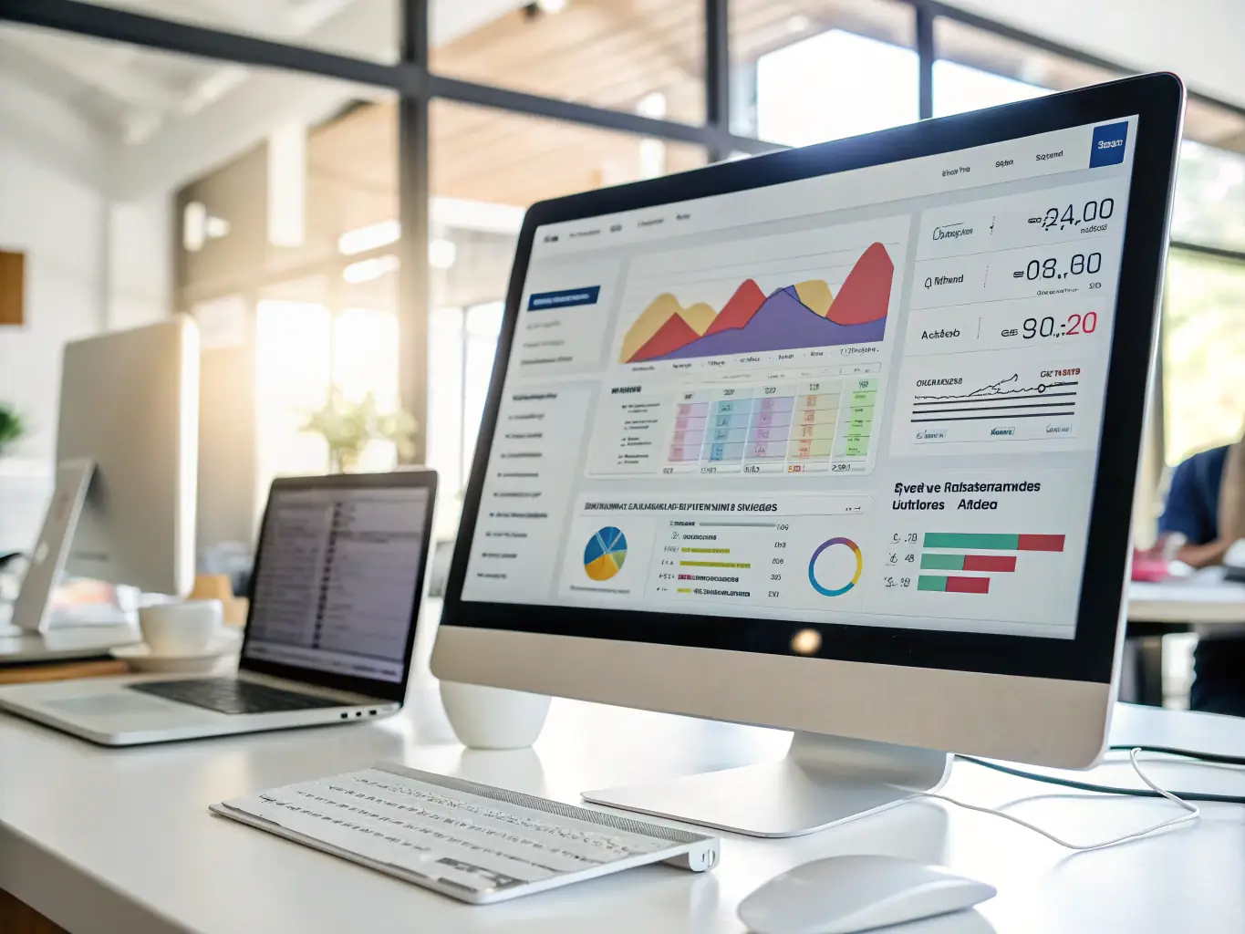 An image of an email marketing dashboard with campaign analytics, showcasing the Email Marketing Add-On service and its ability to drive targeted traffic and increase lead conversions.